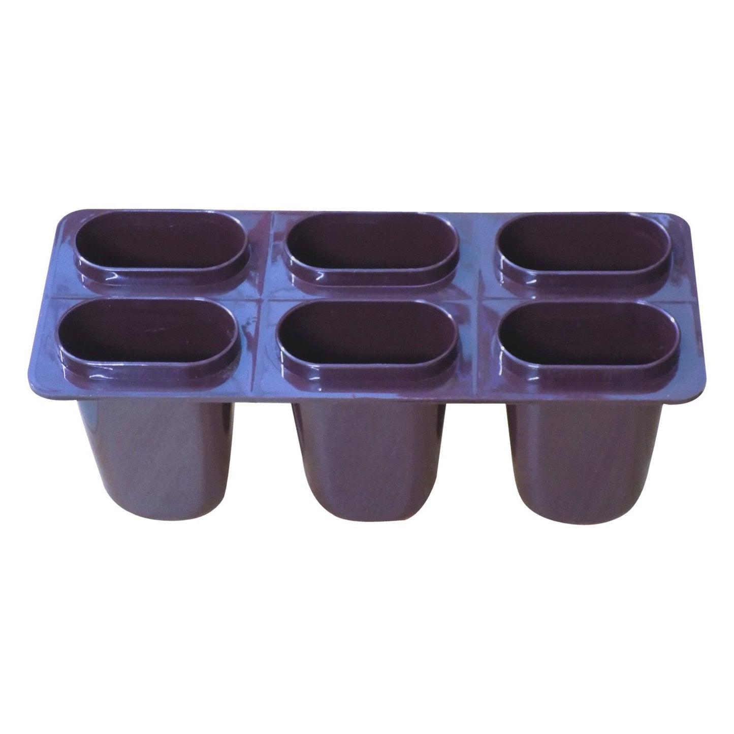Plastic Ice Candy Maker Kulfi Maker Moulds Set With 6 Cups (Multicolour) - Grandsell
