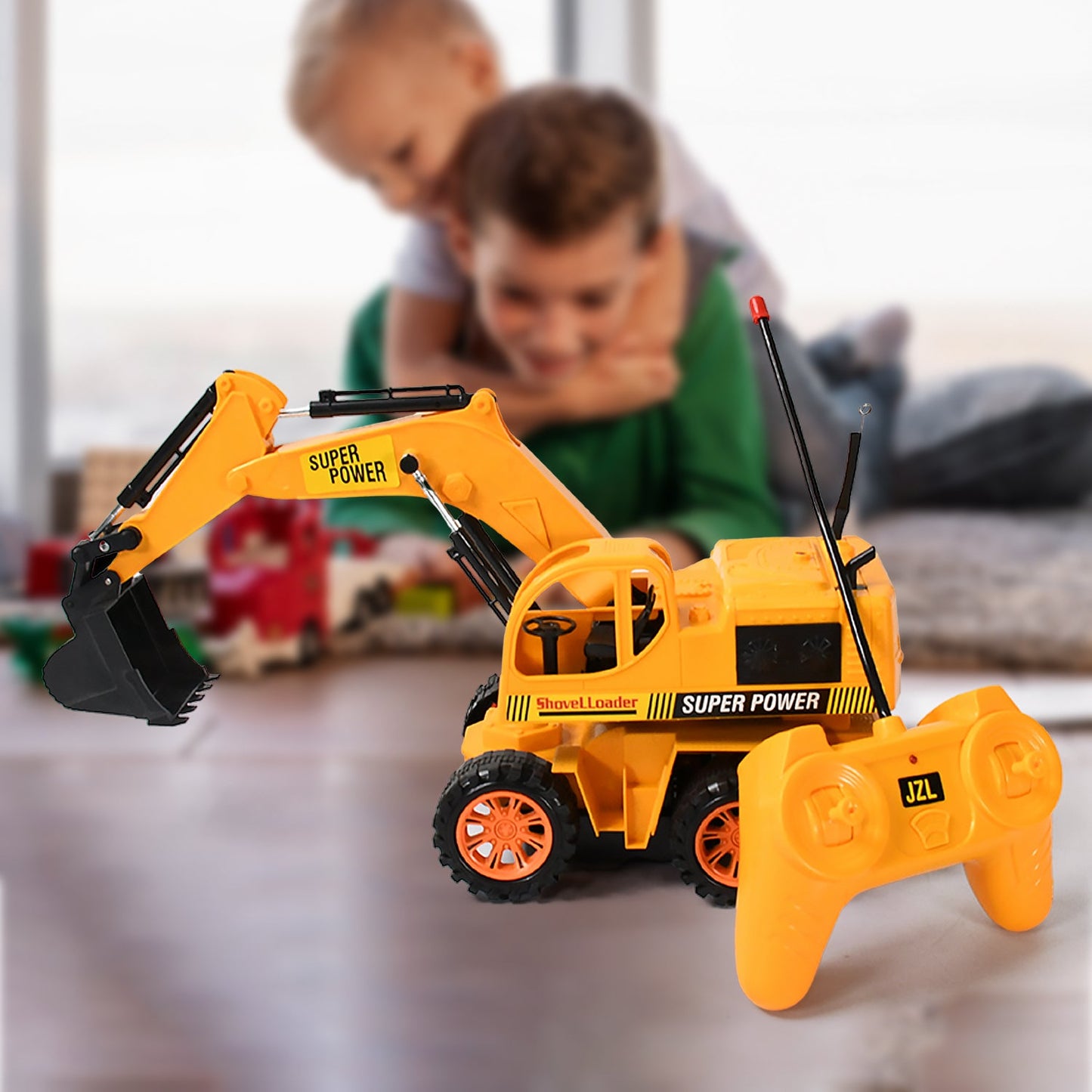 Plastic Jcb Construction Toy Remote Control Jcb Toys For Kids Boys Super Power Remote Control Jcb Truck Construction Toy (1 Set) - Grandsell