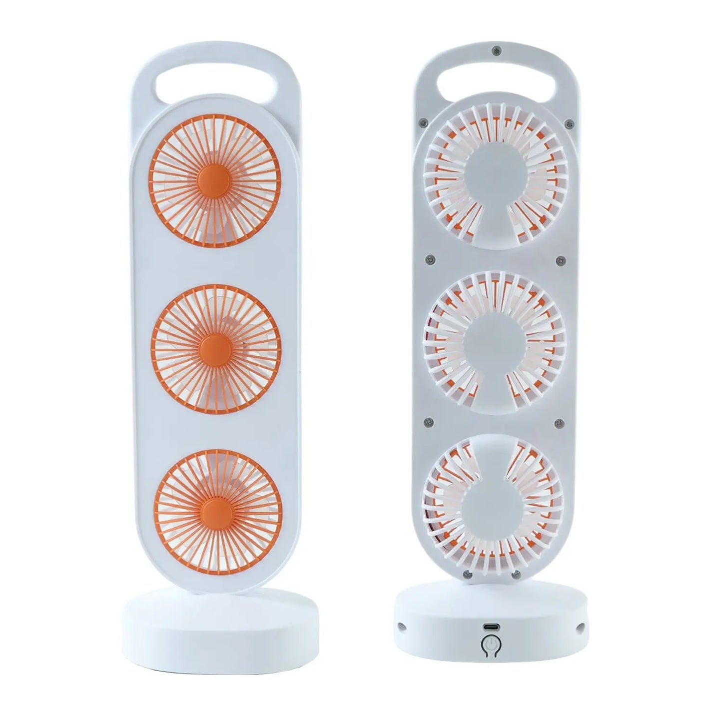 Portable 3 In 1 Design Triple Head Table Fan (1 Pc) - Grandsell