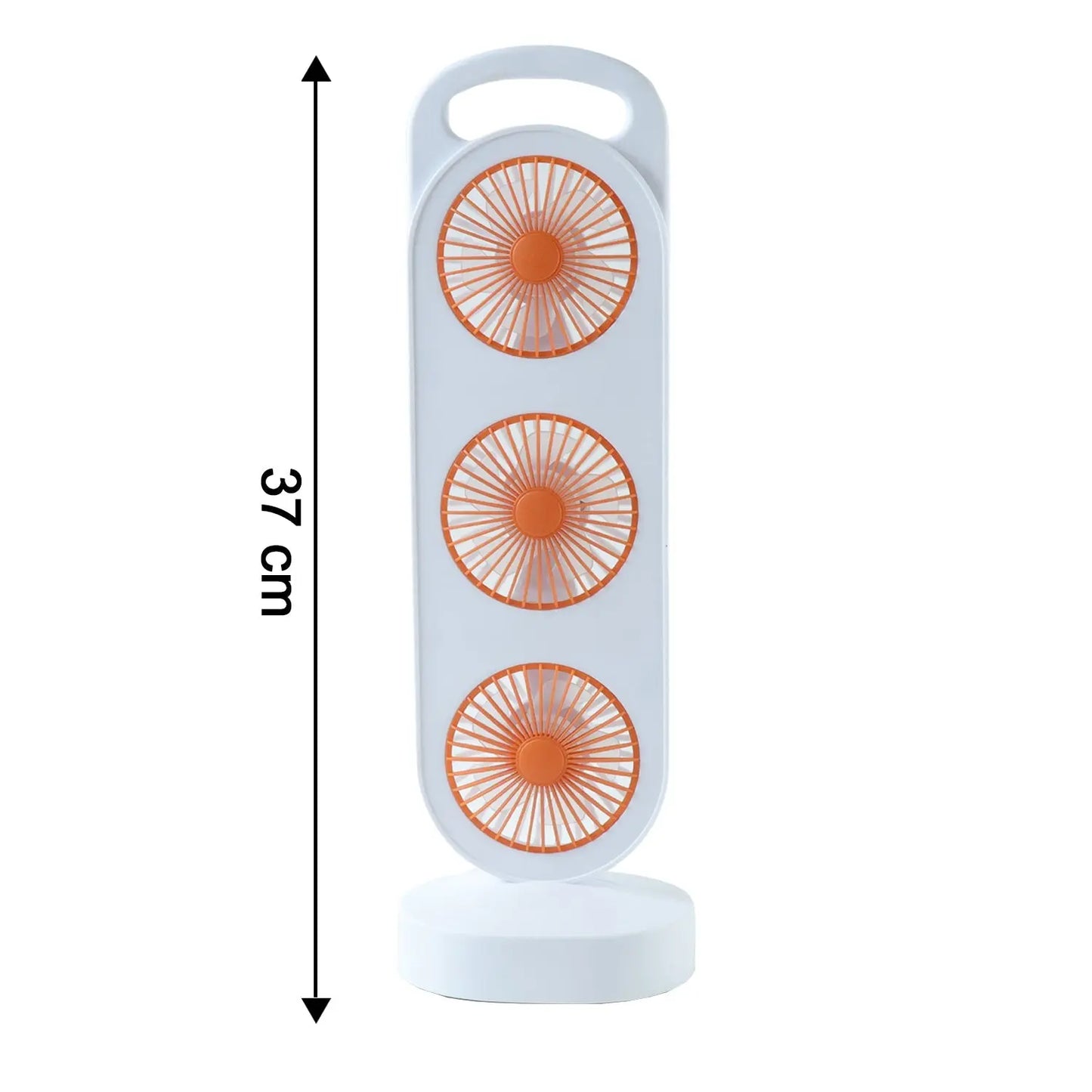 Portable 3 In 1 Design Triple Head Table Fan (1 Pc) - Grandsell