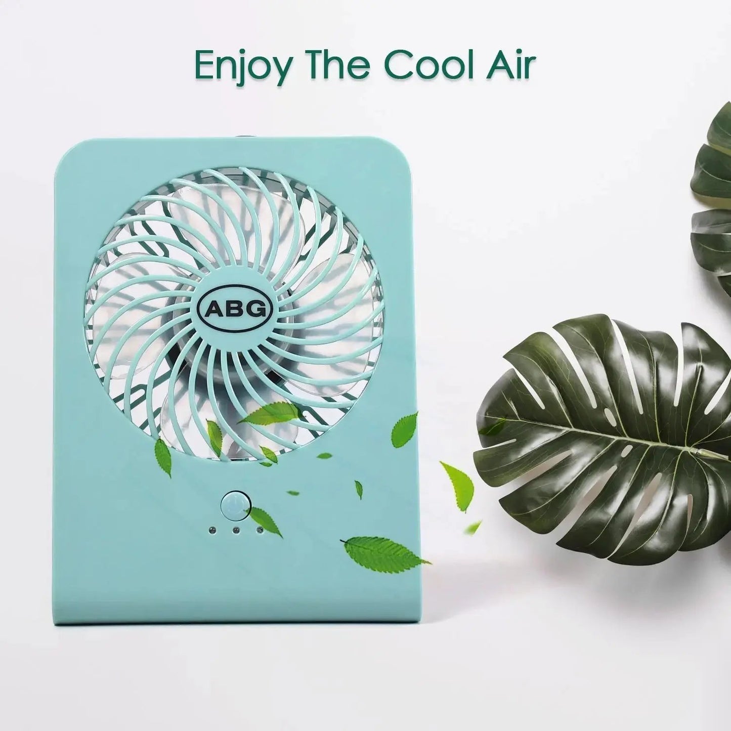 Portable Desk Fan Big Table Fan 3 Step Speed Setting Fan Personal Desk Fan Suitable For Office School Home Use (Battery Not Include) - Grandsell