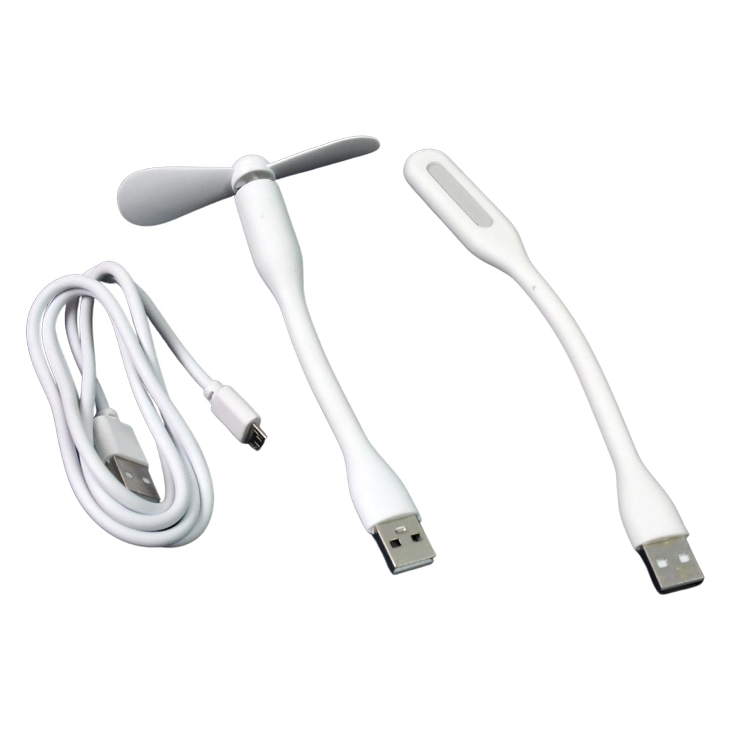 Portable Mini Usb Fan Usb Light Micro Usb Cable (3 Pcs Set) - Grandsell
