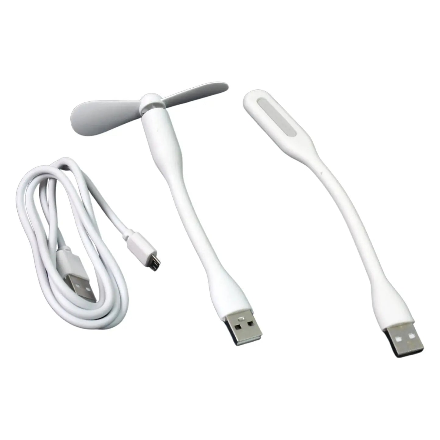 Portable Mini Usb Fan Usb Light Micro Usb Cable (3 Pcs Set) - Grandsell