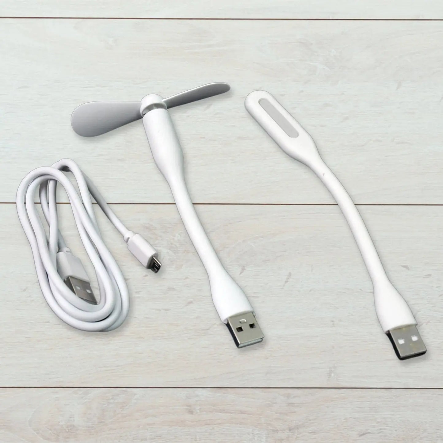 Portable Mini Usb Fan Usb Light Micro Usb Cable (3 Pcs Set) - Grandsell