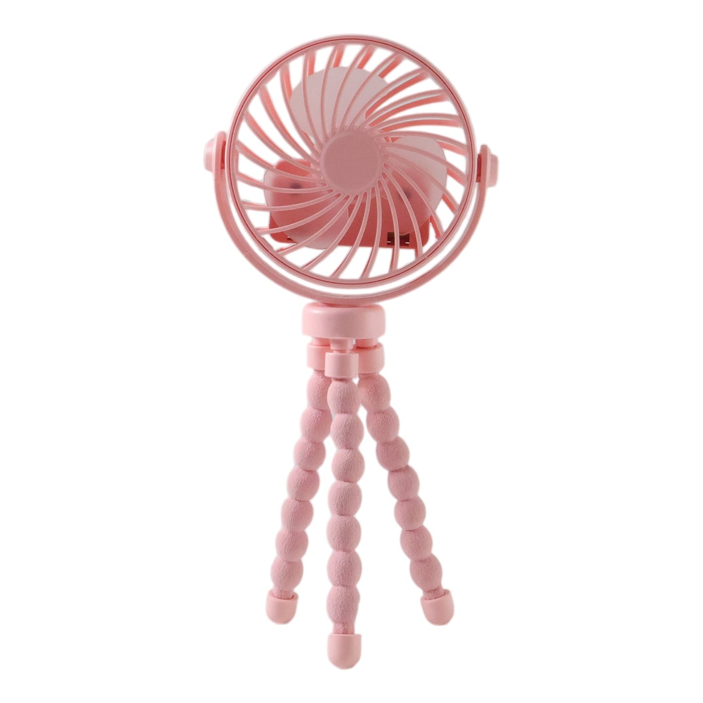 Portable Rechargeable Led Light Fan With Flexible Tripod Stand (1 Pc) - Grandsell