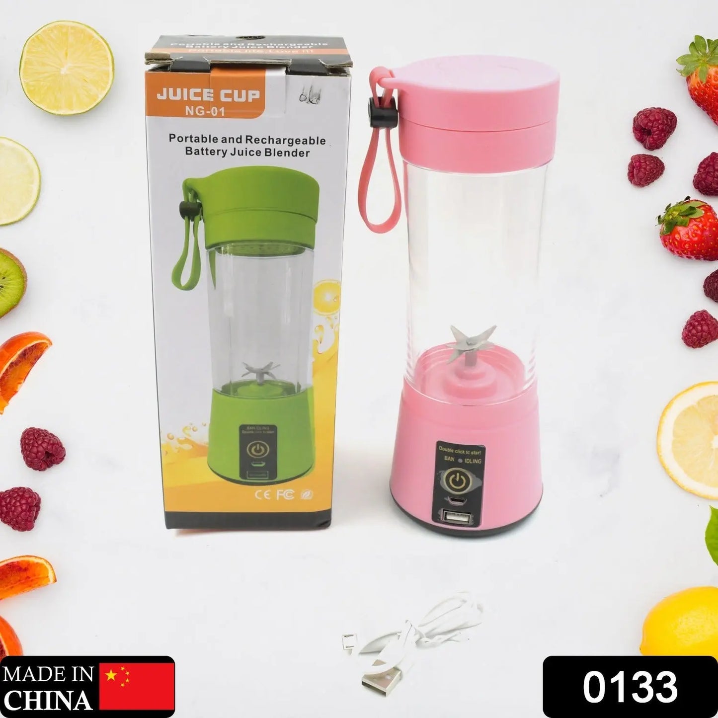 Portable Usb Electric Juicer - 6 Blades (Protein Shaker) - Grandsell