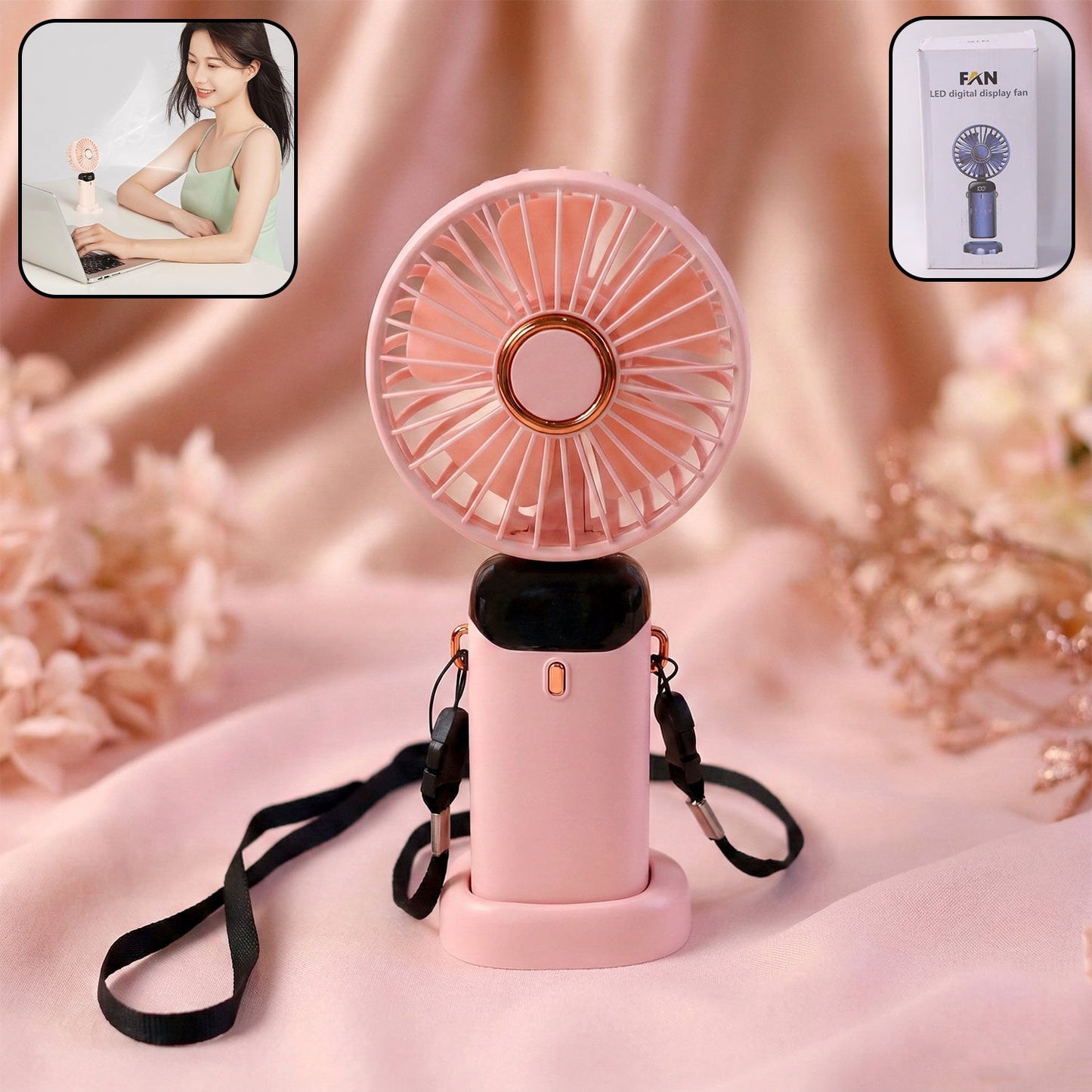 Rechargeable Portable Handheld Fan (1 Pc) - Grandsell