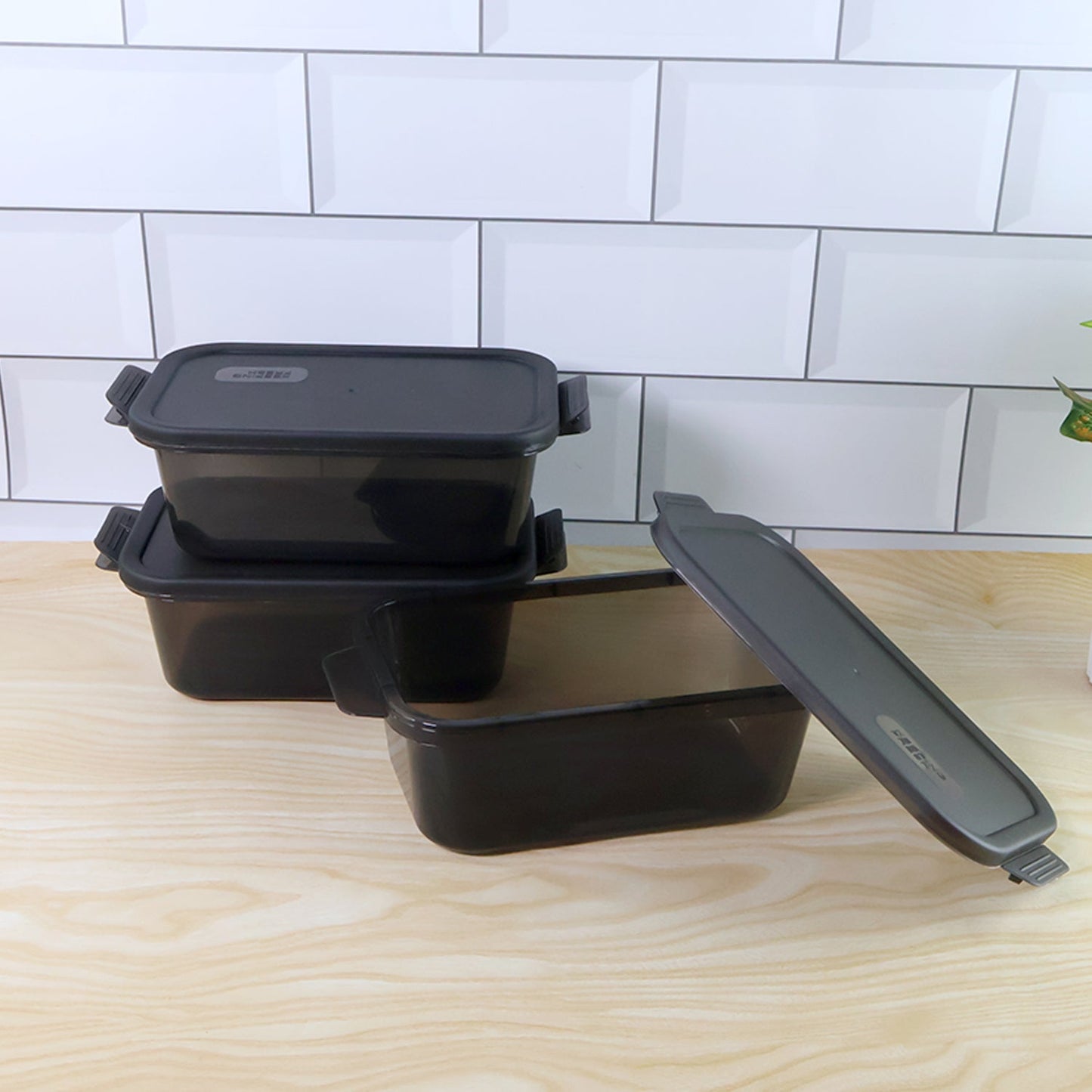 Rectangular Food Storage Containers - (3 Pc Set) - Grandsell