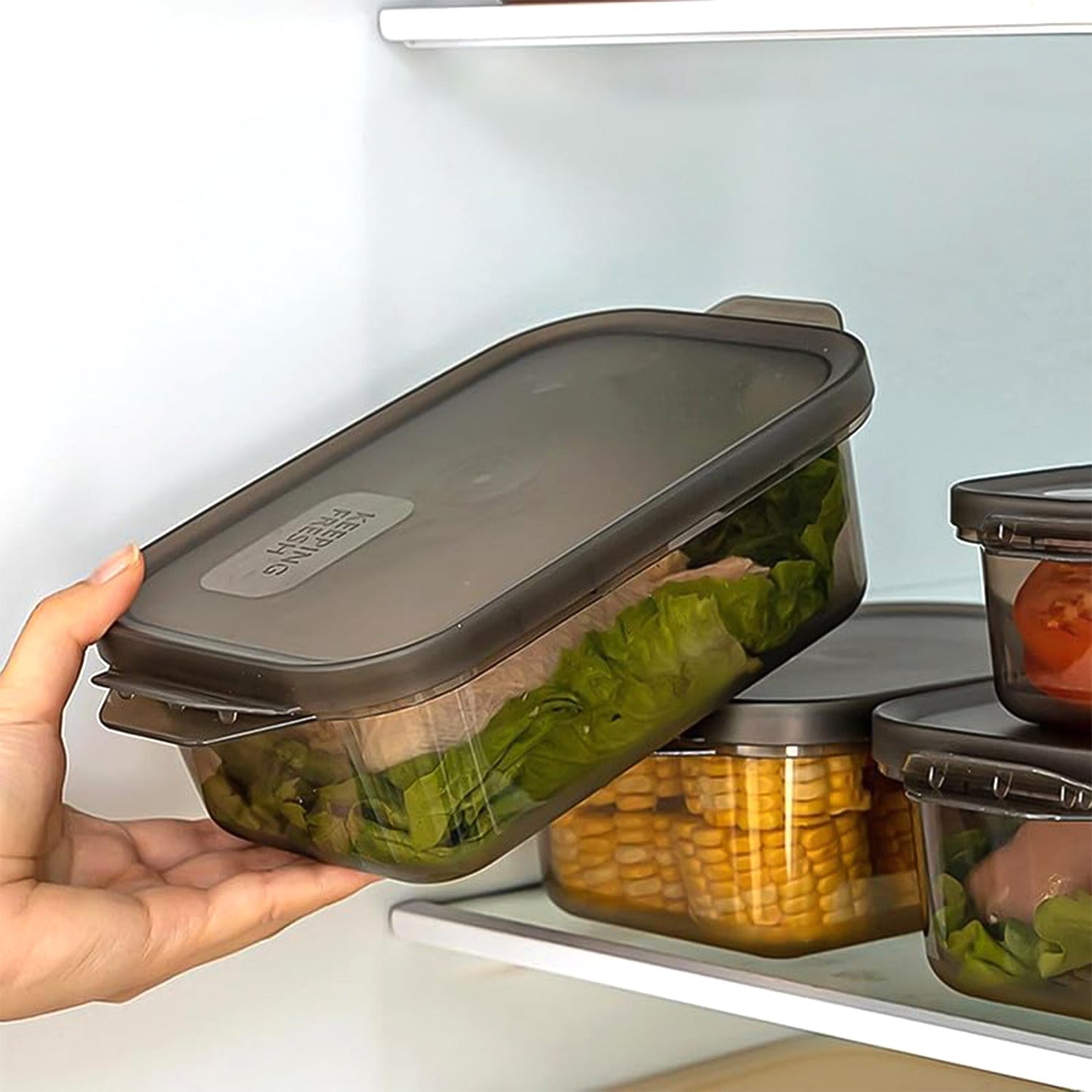 Rectangular Food Storage Containers - (3 Pc Set) - Grandsell