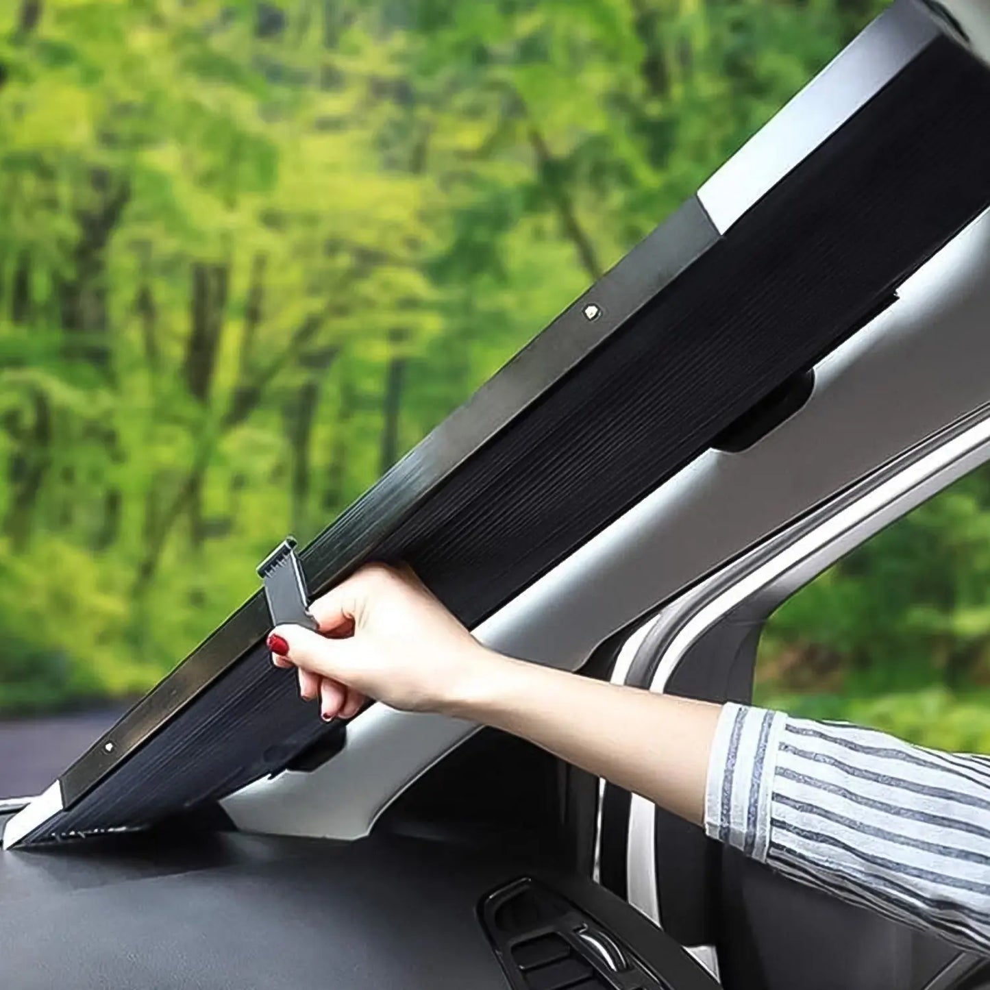 Retractable Long Foldable Windshield Sun Shade For Car (1 Set) - Grandsell