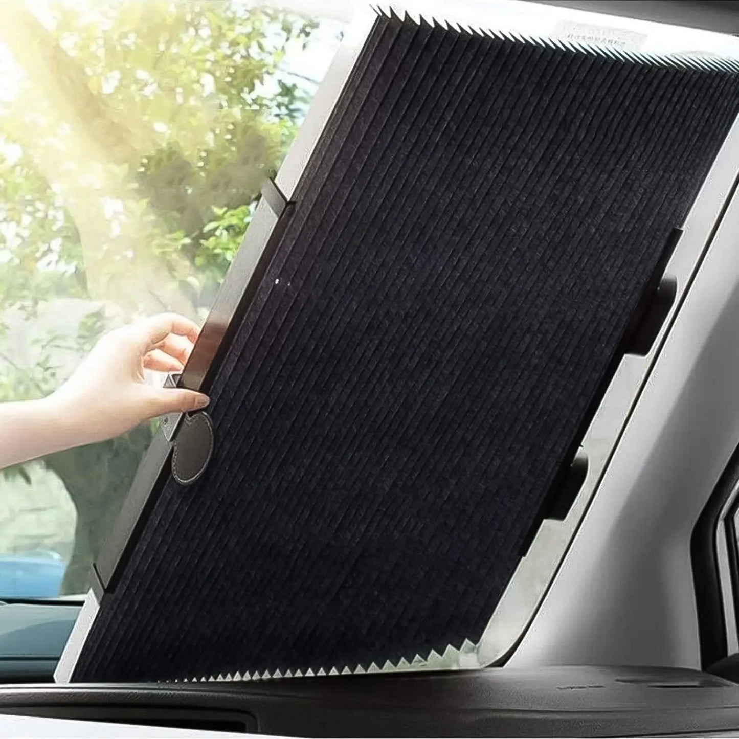 Retractable Long Foldable Windshield Sun Shade For Car (1 Set) - Grandsell