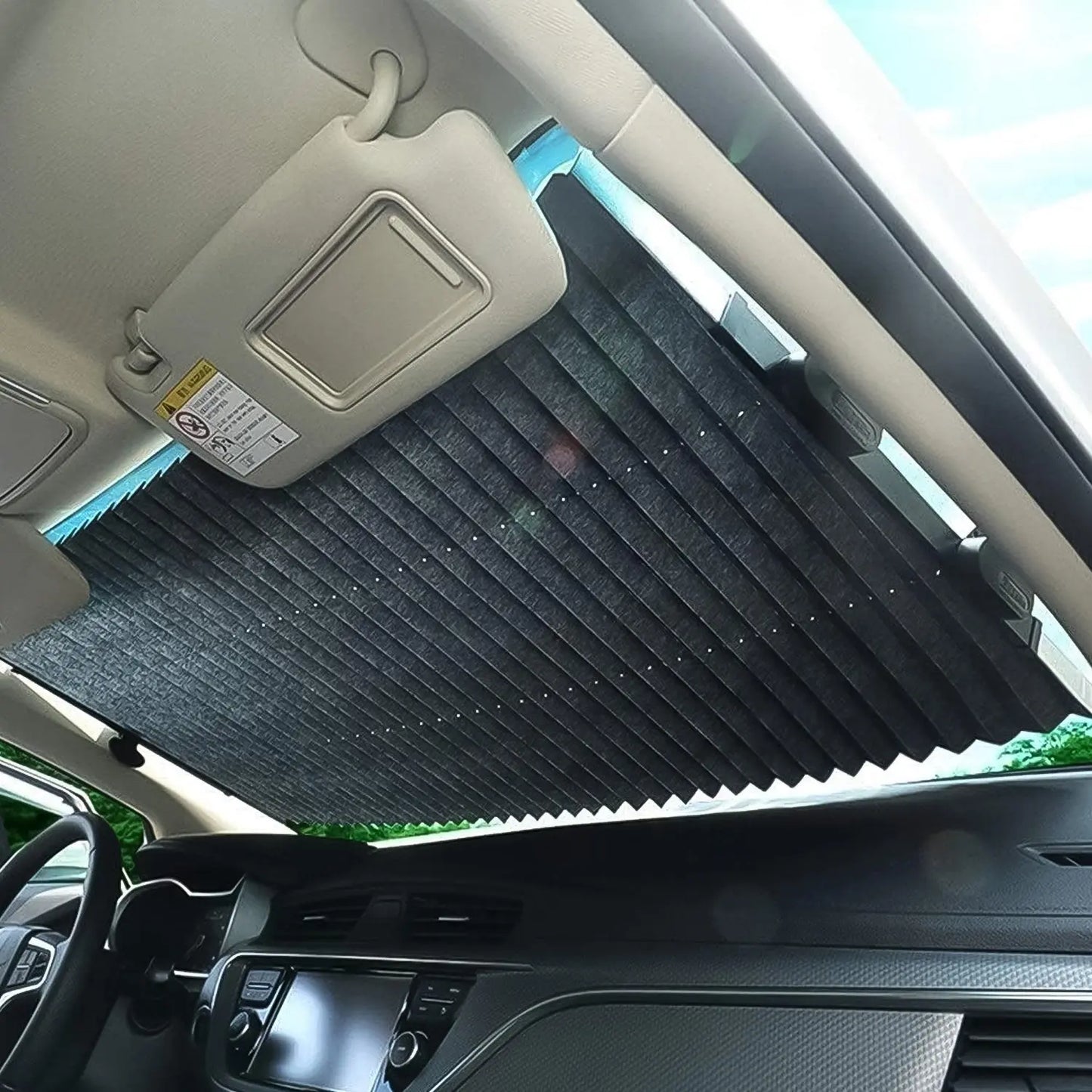 Retractable Long Foldable Windshield Sun Shade For Car (1 Set) - Grandsell
