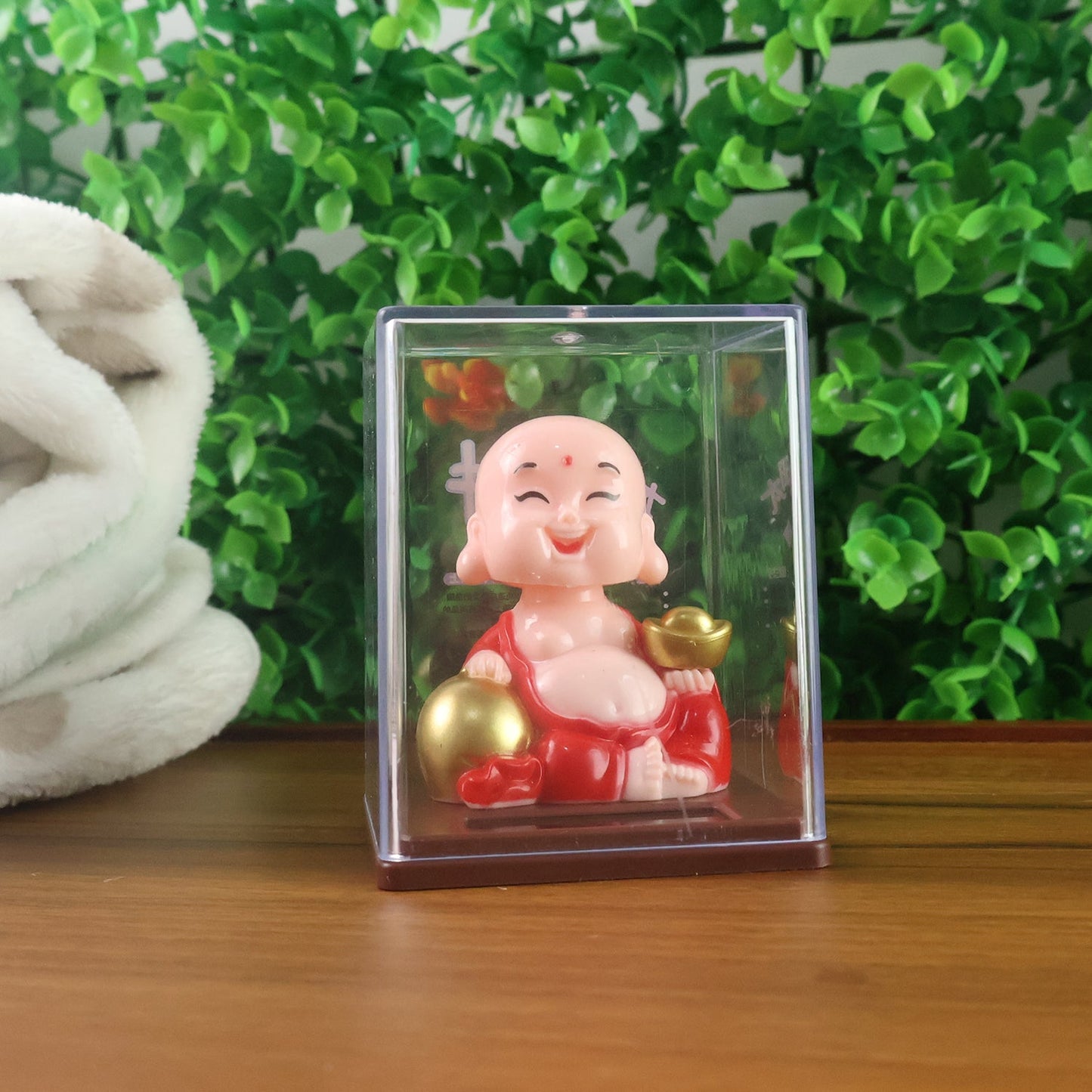 Solar Power Moving Head Buddha Statue Car Ornament (1 Pc Mix Color) - Grandsell