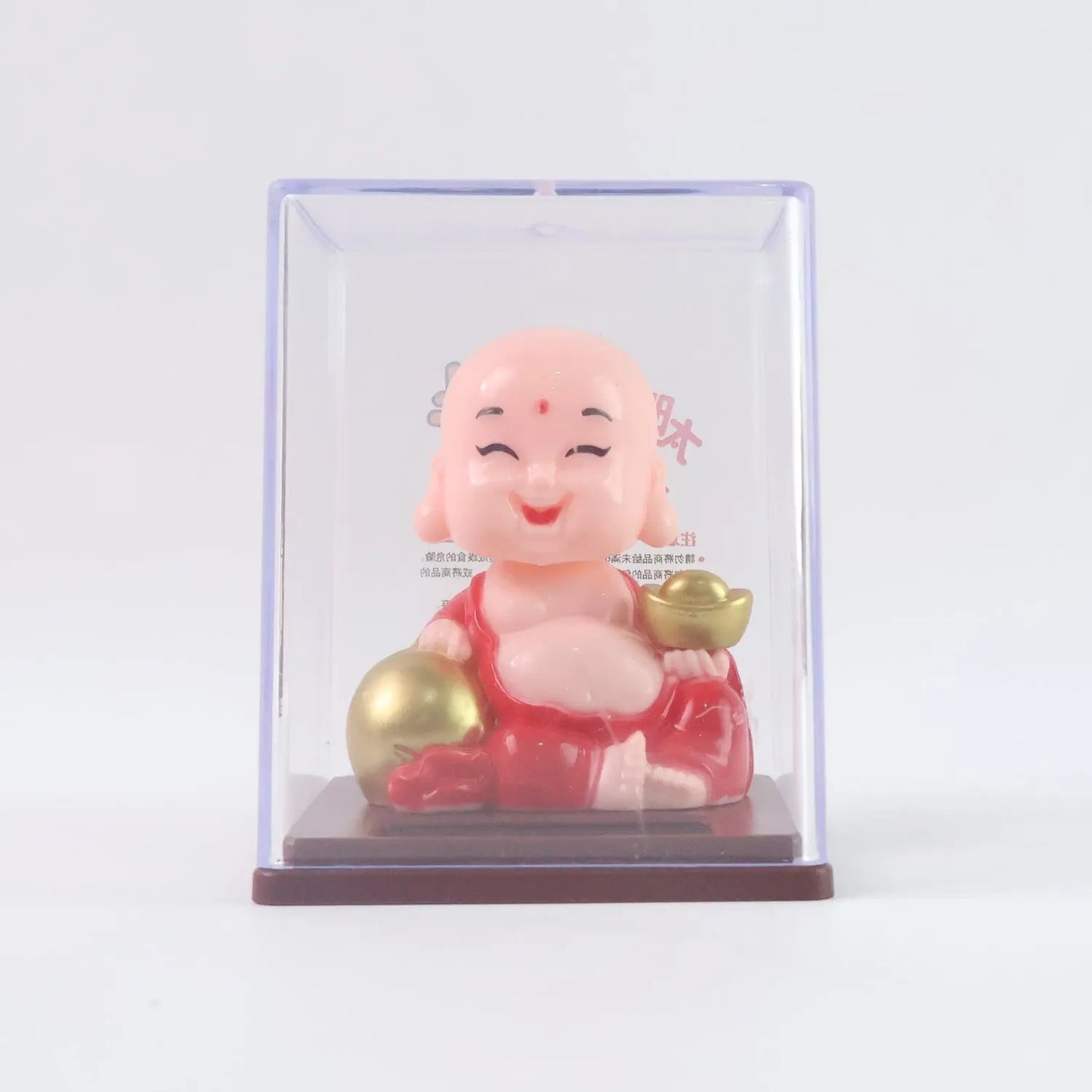 Solar Power Moving Head Buddha Statue Car Ornament (1 Pc Mix Color) - Grandsell
