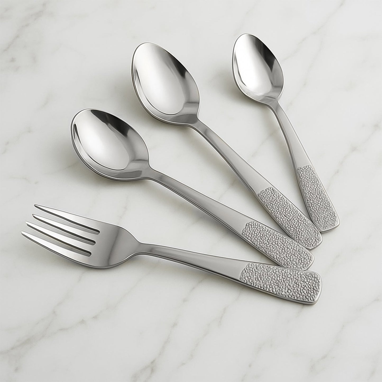 Stainless Steel Cutlery Set With Elegant Storage Stand (24 Pc) - Grandsell