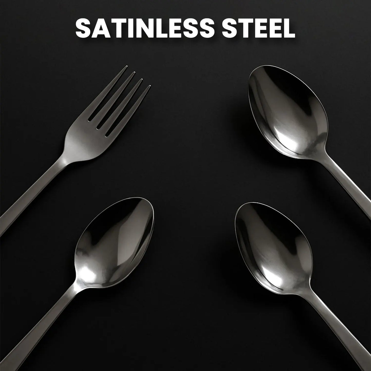 Stainless Steel Cutlery Set With Elegant Storage Stand (24 Pc) - Grandsell
