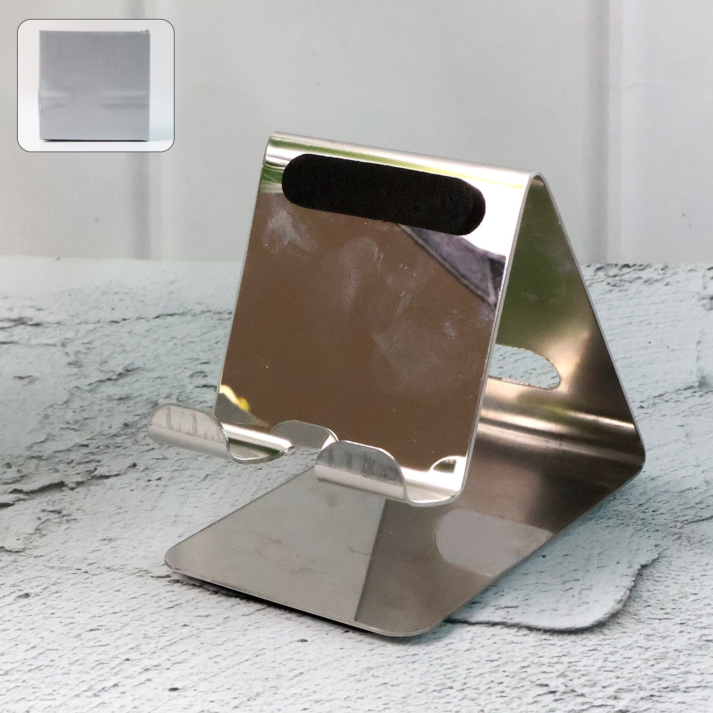 Stainless Steel Universal Mobile Tablet Stand Holder - (1 Pc) - Grandsell