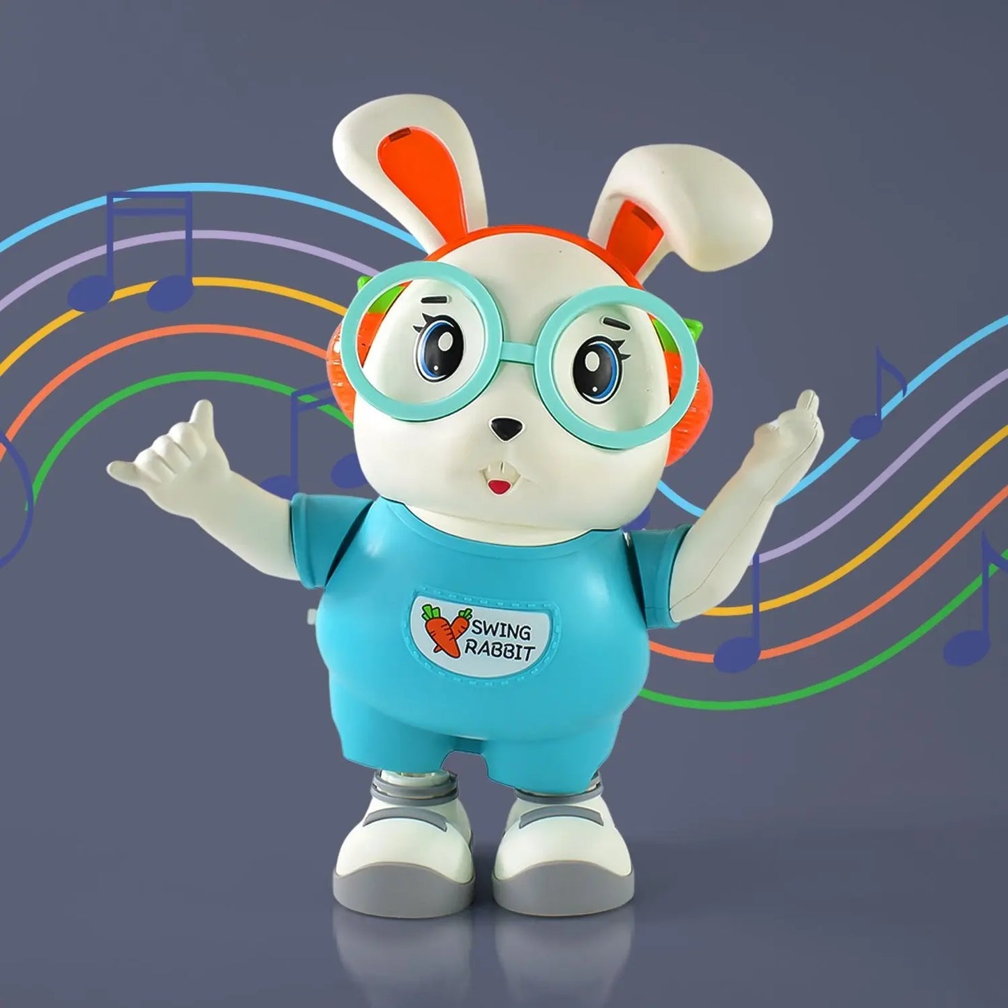 Swing Rabbit Musical Dancing Toy Interactive Bunny With Lights Sounds - Grandsell