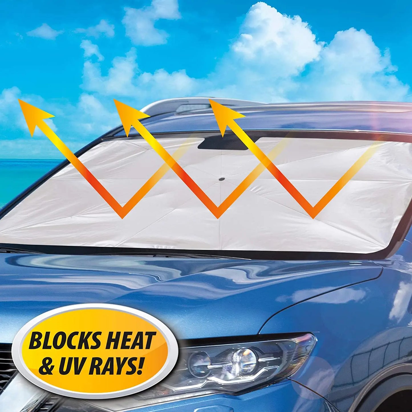 Windshield Umbrella Sun Shade Cover Visor Sunshades Reviews Automotive Front Sunshade Fits Foldable Windshield Brella Various Heat Insulation Shield For Car - Grandsell