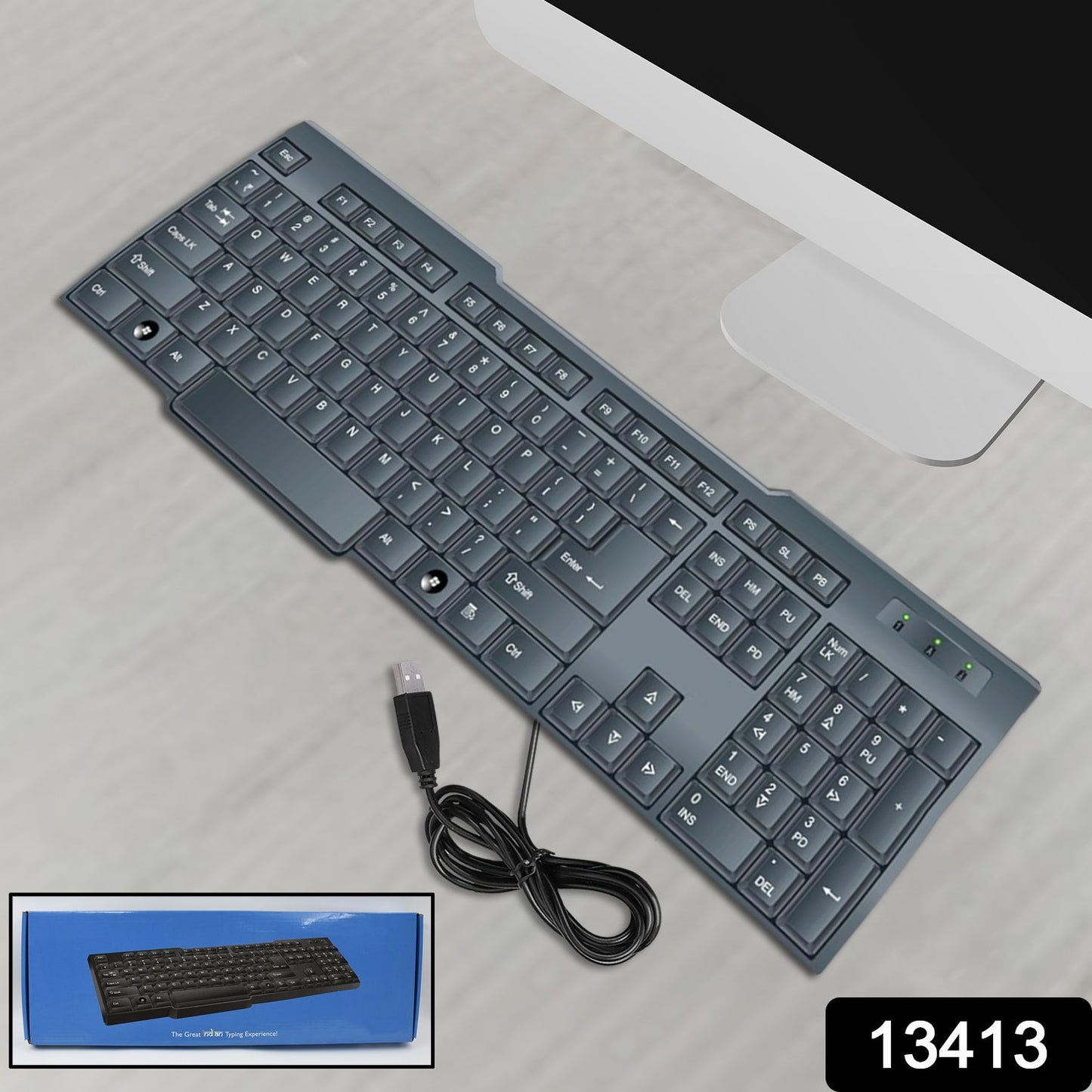 Wired Usb Keyboard 104 Keys (1 Pc) - Grandsell