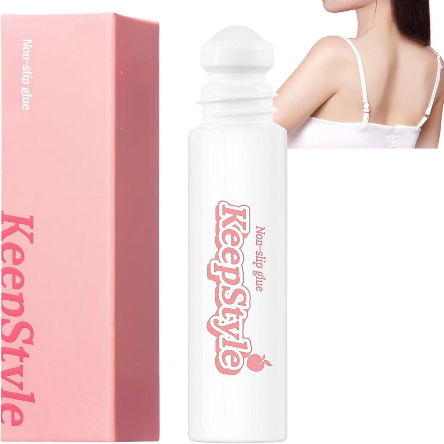 White container with 'KeepStyle' branding next to a pink box on a white background
