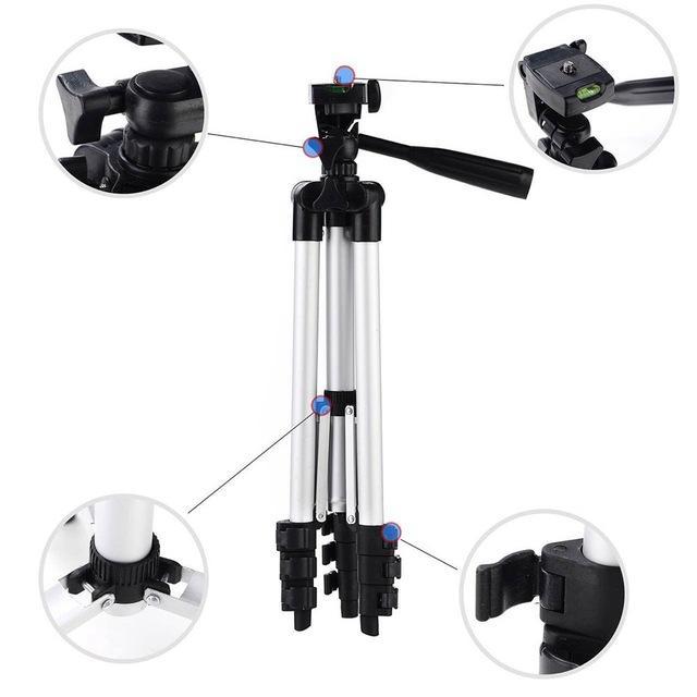 280° Rotating Camera Mobile Tripod Stand with Flexible Legs & Phone Holder | Adjustable Mini Tripod for Smartphone, Vlogging, YouTube & Photography - Grandsell