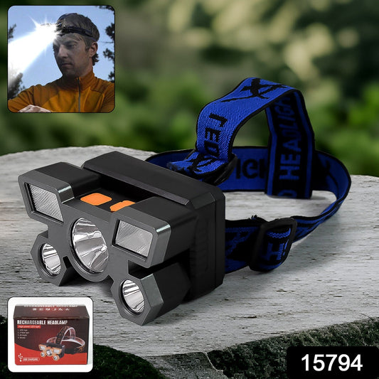 5 Led Headlamp Usb Rechargeable Head Light (1 Pc) - Grandsell