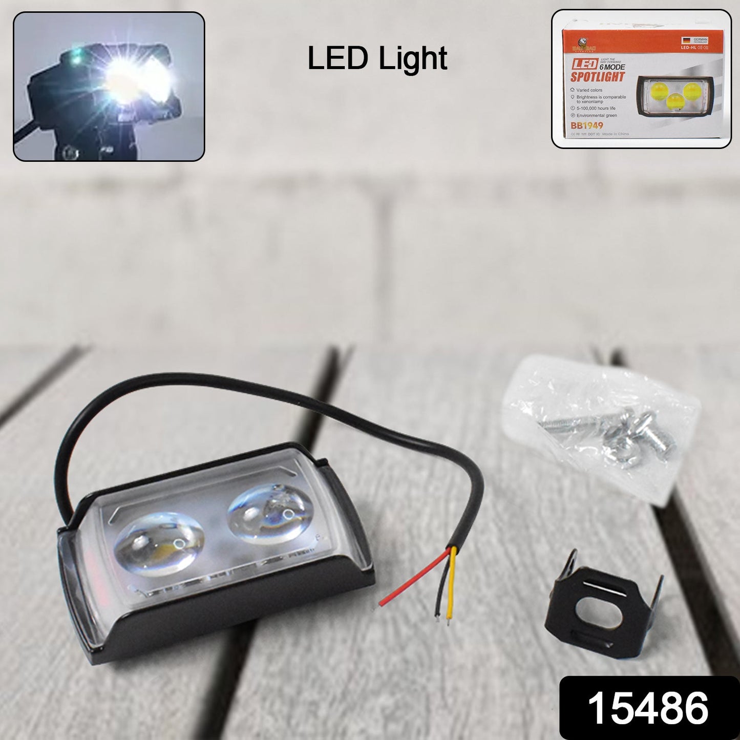 6 Mode Led Spotlight Universal Ultra Mini Double Lens Fog Light (1 Pc) - Grandsell