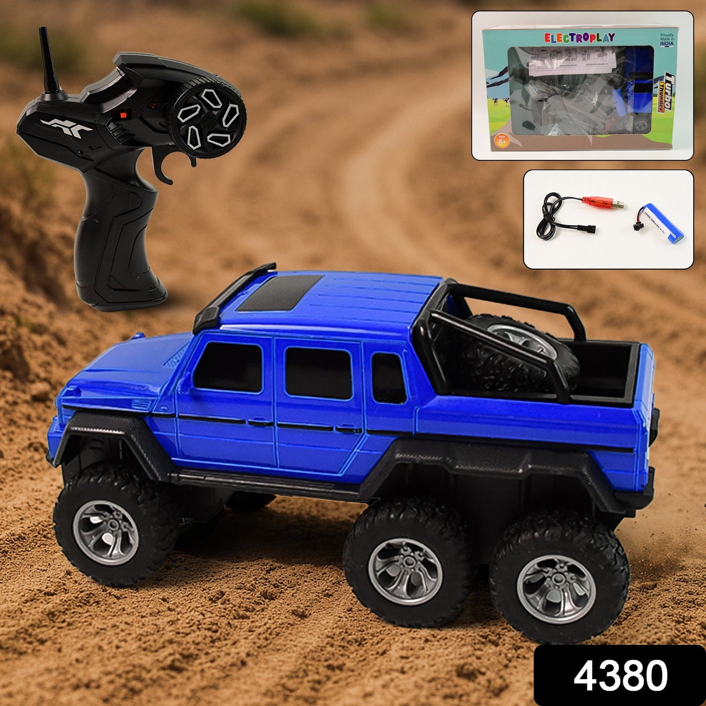 6 - wheel Drive Remote Control Off - road Car For Kids (1 Set) - Grandsell