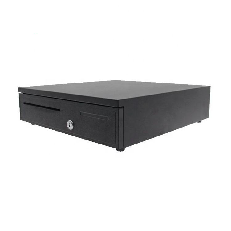Grandse Metal Cash Drawer – 5 Cash & 5 Coin Compartments | Black