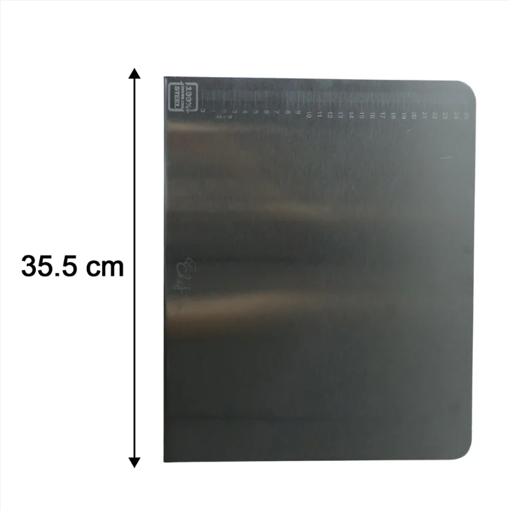 Stainless Steel Chopping Board 35.5x29cm | Food-Grade Metal Cutting Board for Kitchen