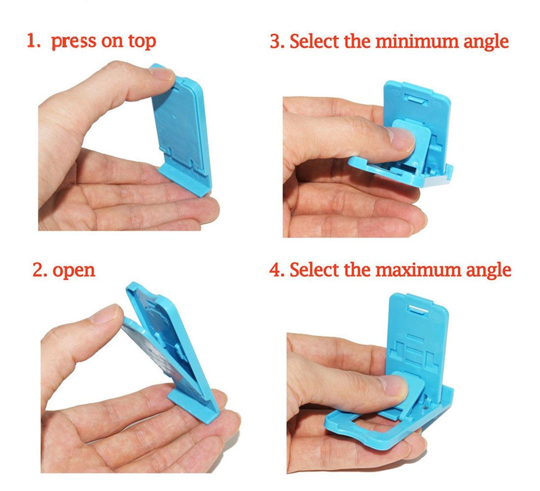 Universal Portable Foldable Mobile Holder Stand Adjustable Phone Stand for Desk and Table Use