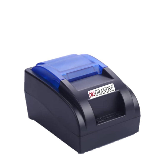 Black and blue thermal printer with 'GRANDSE' branding on a white background