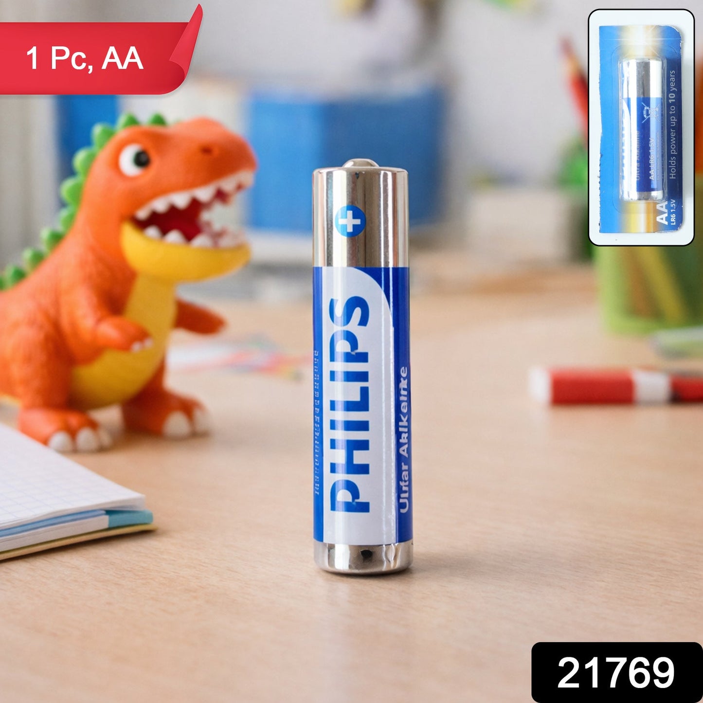 AA Ultra Alkaline Battery 1 Pc | Long Lasting Battery for Remote, Toys, Clock & Electronics - Grandsell