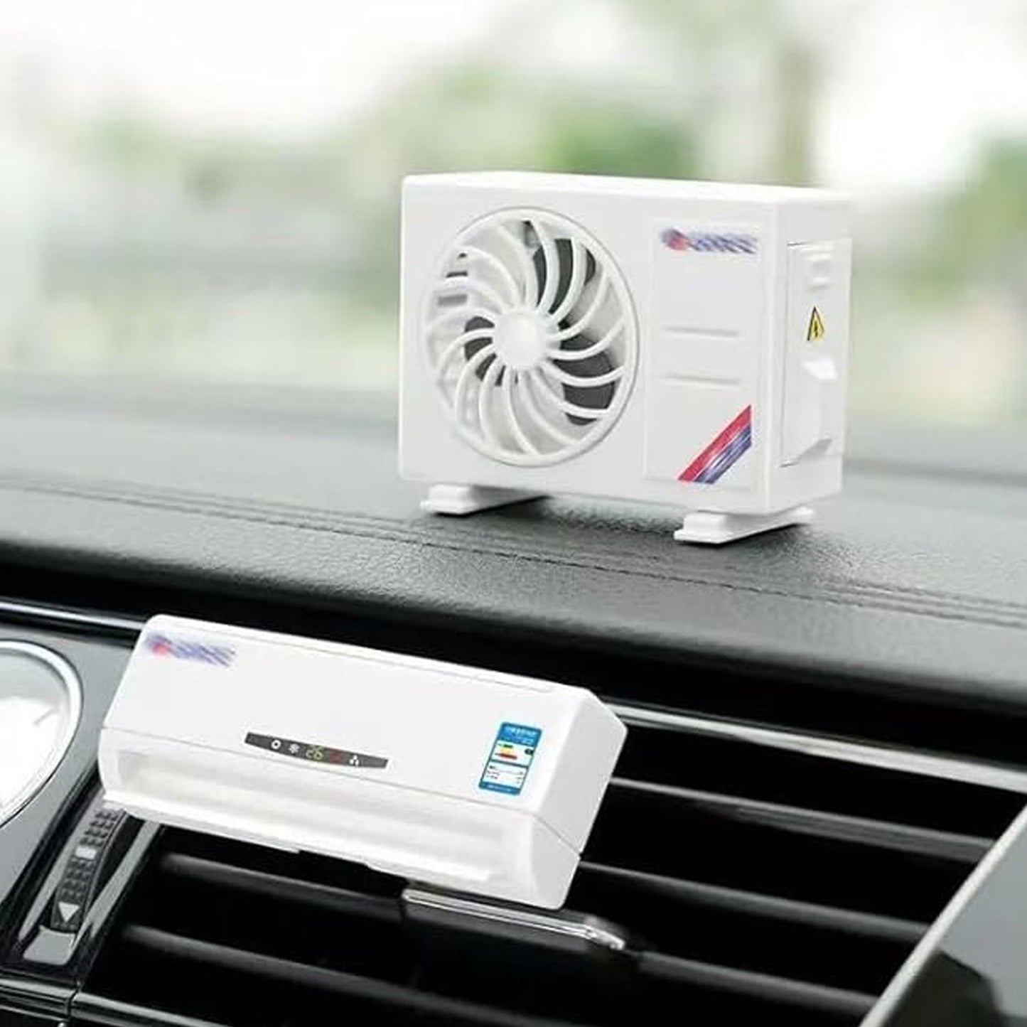 Ac Design Solar - powered Car Air Freshener Built - in Perfume Diffuser For Dashboard And Ac Vent - Grandsell