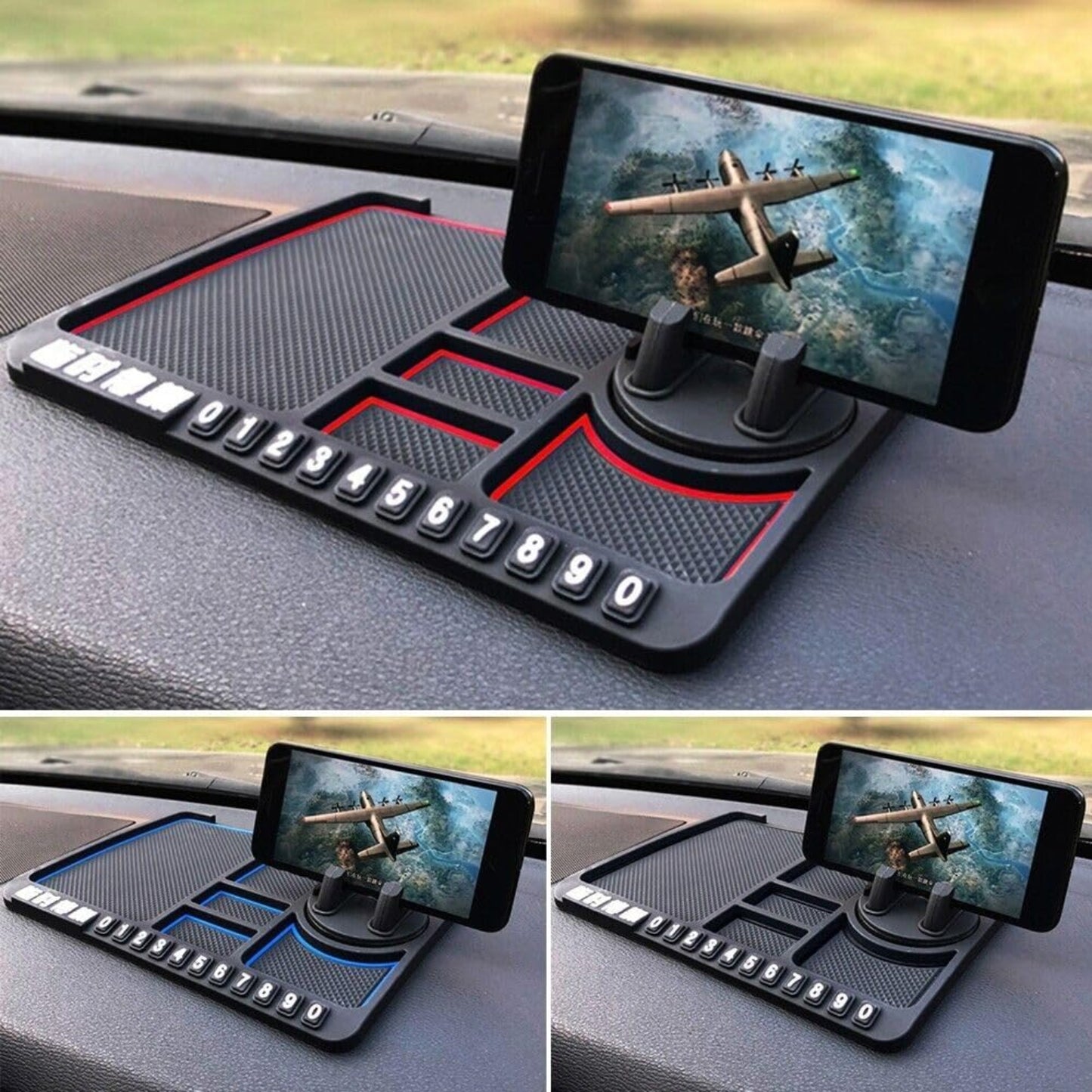 Anti - Slip Car Dashboard Rotatable Phone Mat Pad – PVC Mobile Phone Holder - Grandsell