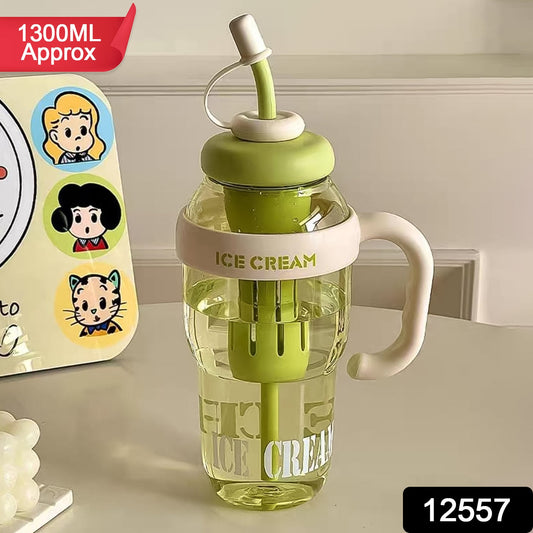 1300ml Cute Ice Cream Water Bottle