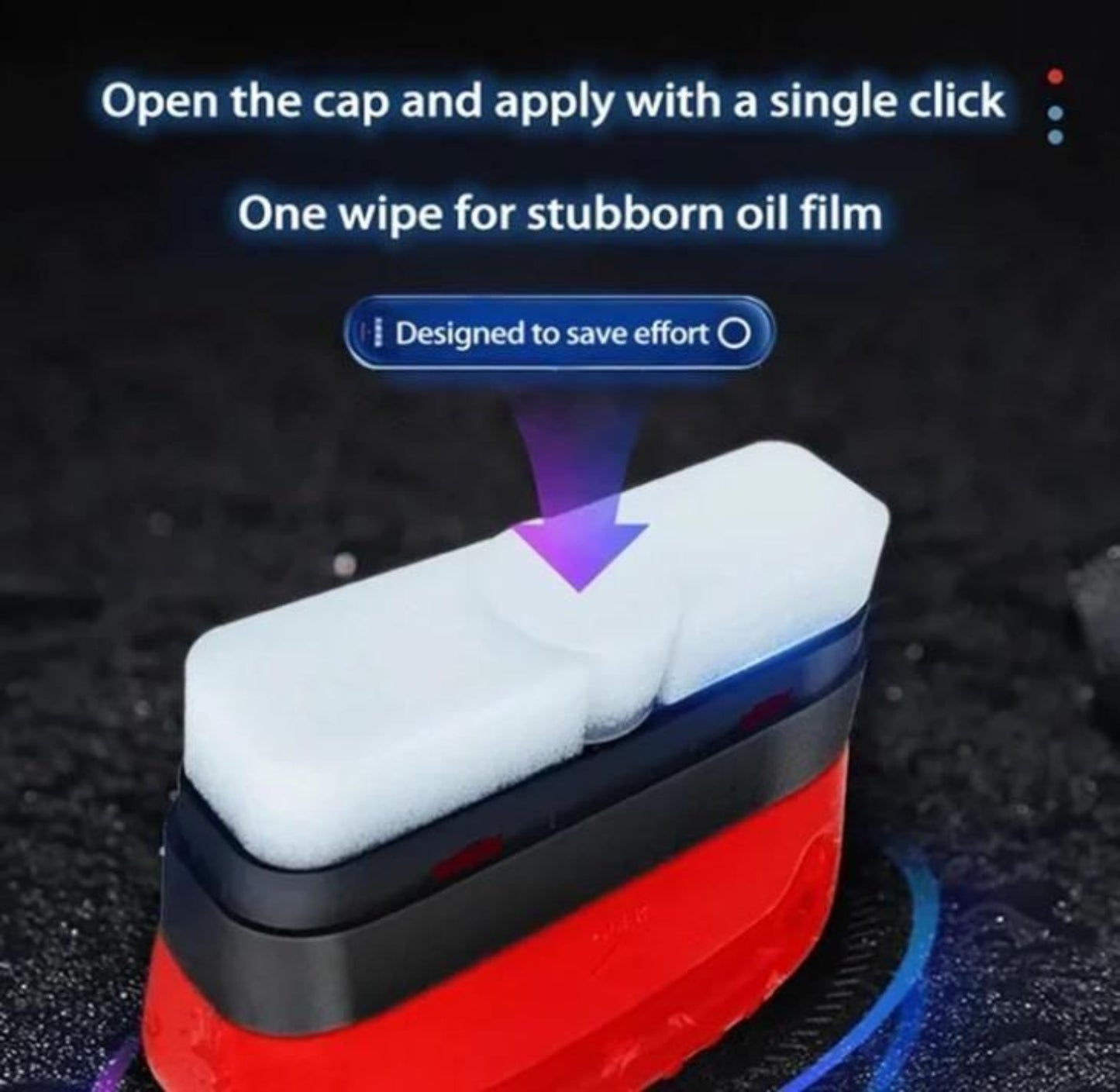 Automotive Oil Film Cleaning Brush & Glass Cleaning Board – Car Cleaning Tool - Grandsell