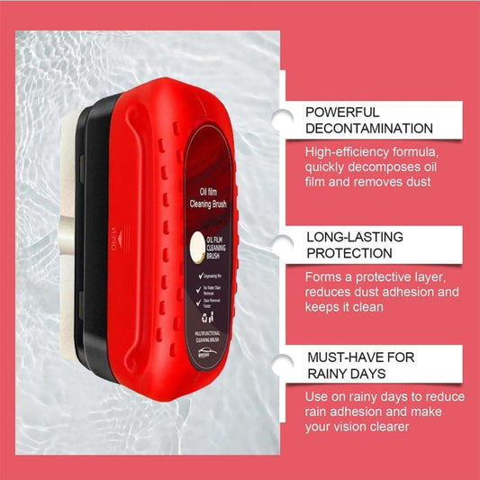 Automotive Oil Film Cleaning Brush & Glass Cleaning Board – Car Cleaning Tool - Grandsell