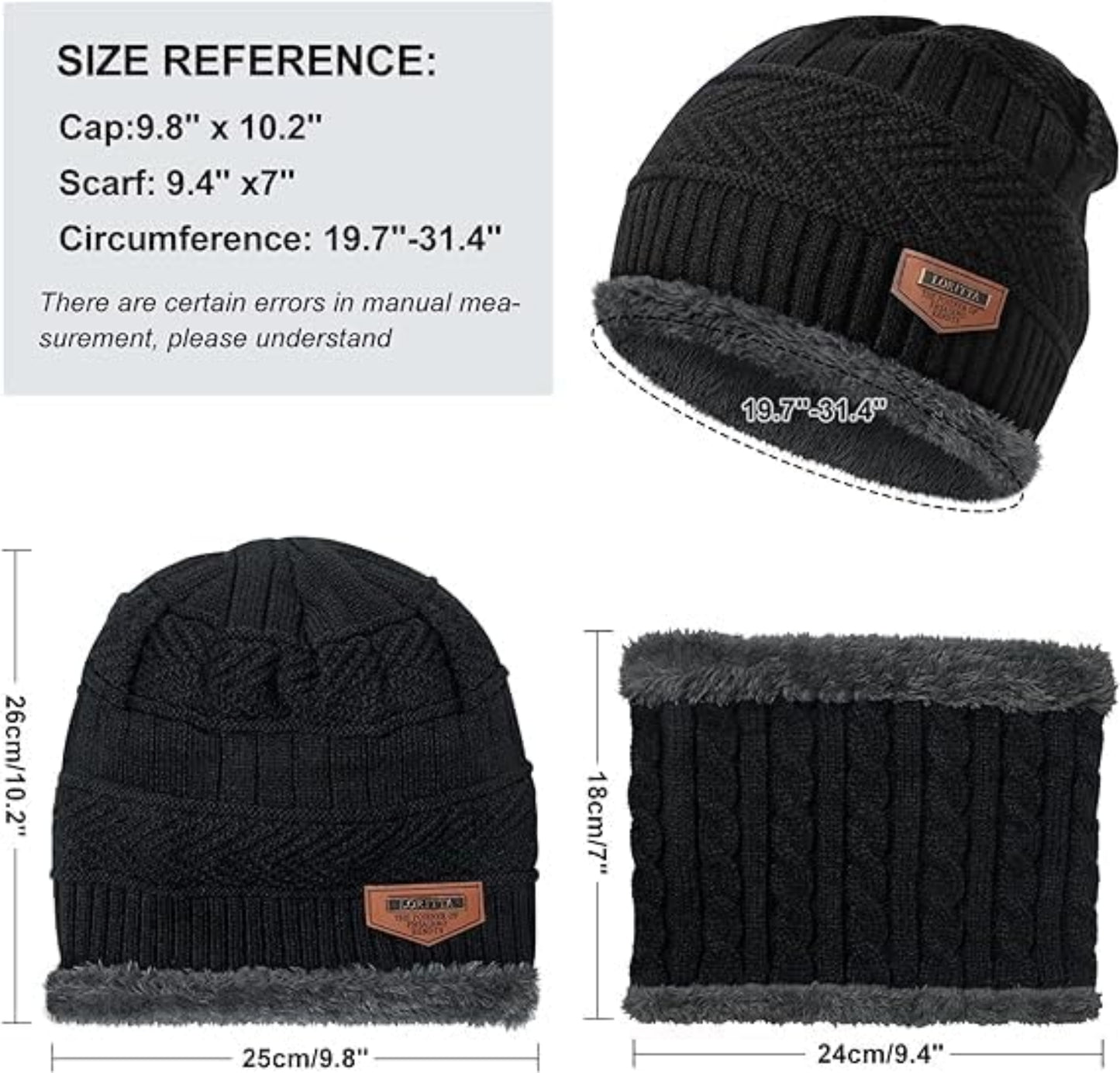 Beanie Cap & Muffler Set for Men – Warm Winter Accessory | Grandsell - Grandsell