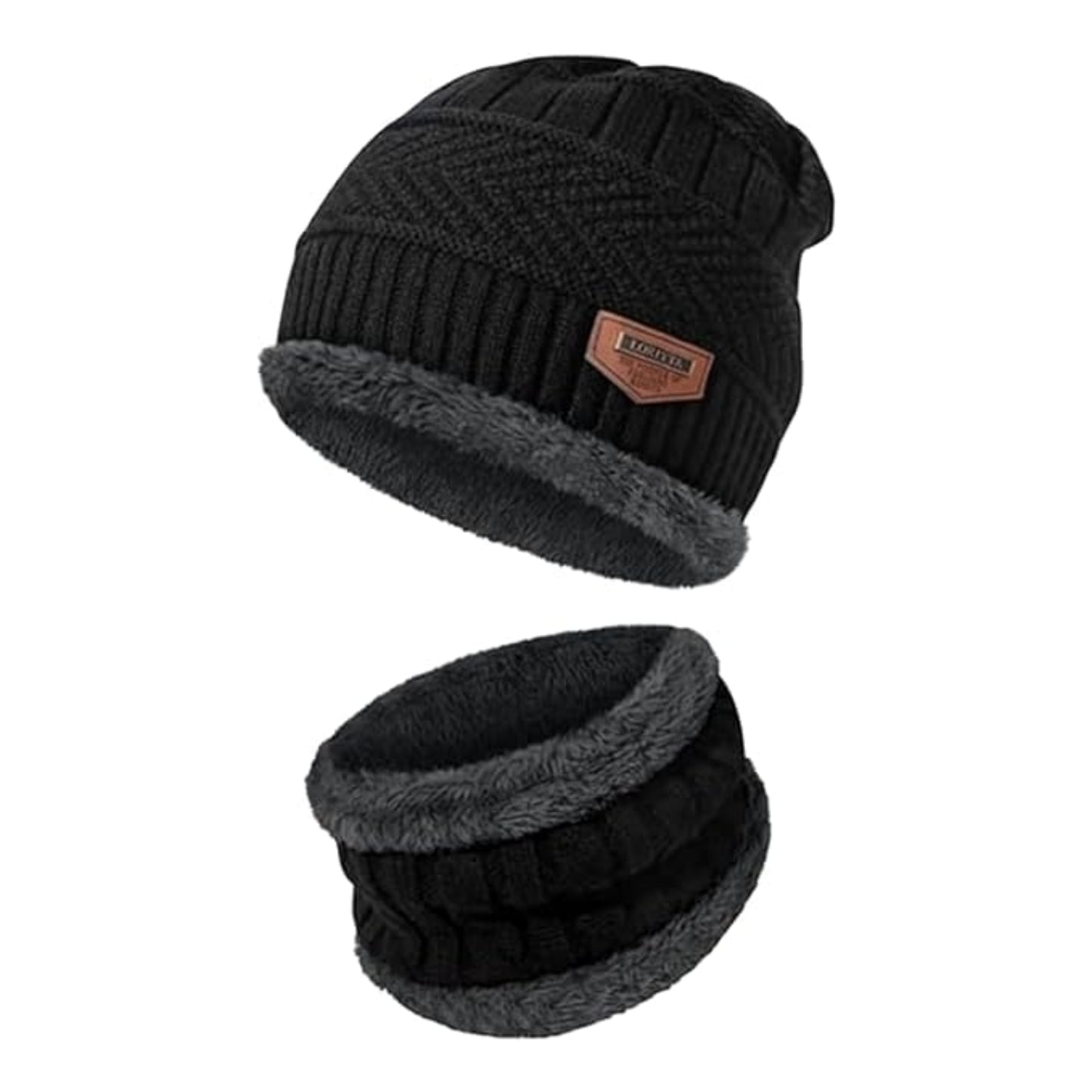 Beanie Cap & Muffler Set for Men – Warm Winter Accessory | Grandsell - Grandsell