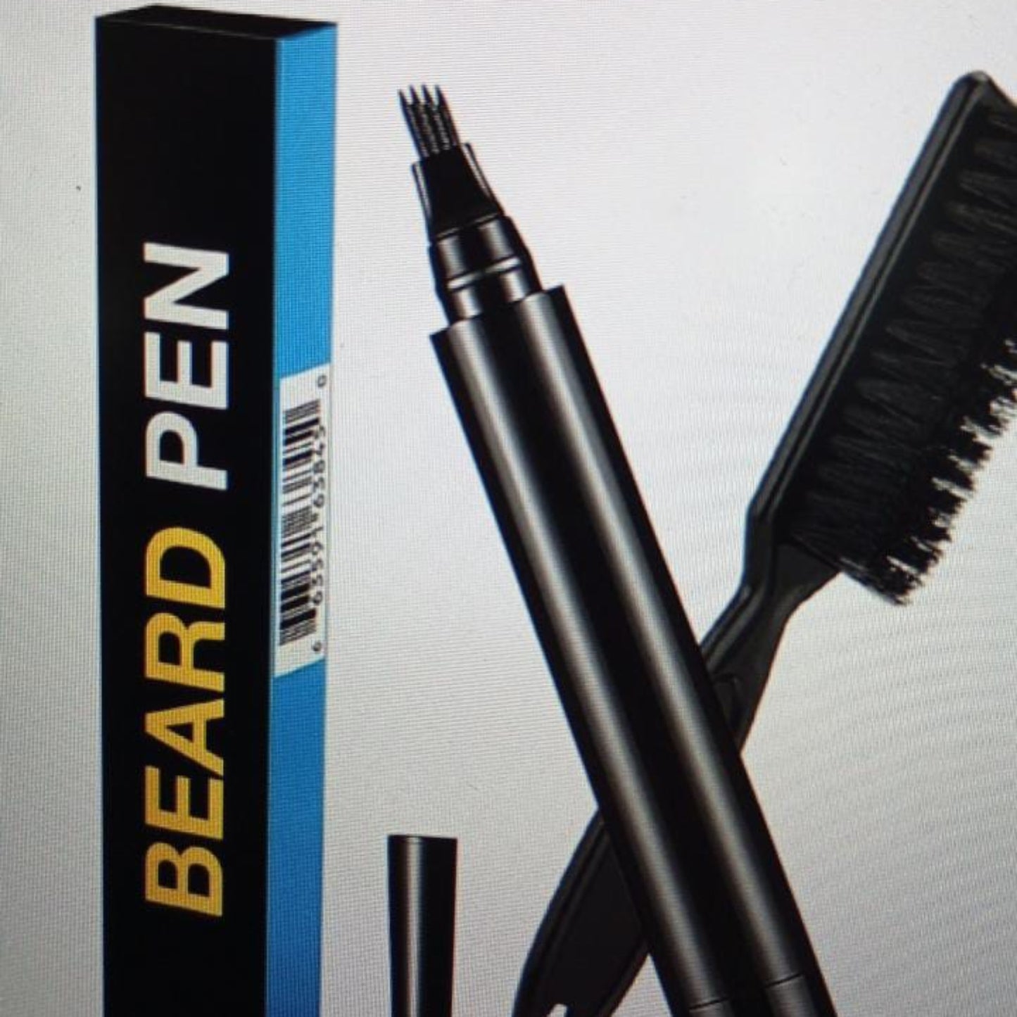 Beard Pencil Filler for Men – Barber Styling Pen with Bristle Beard Brush - Grandsell