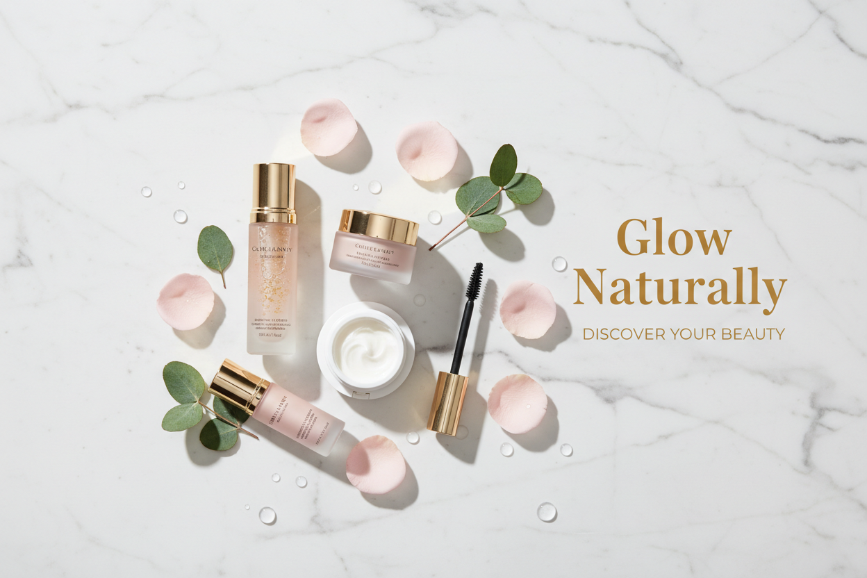 Beauty & Personal Care Ecommerce banner with text
