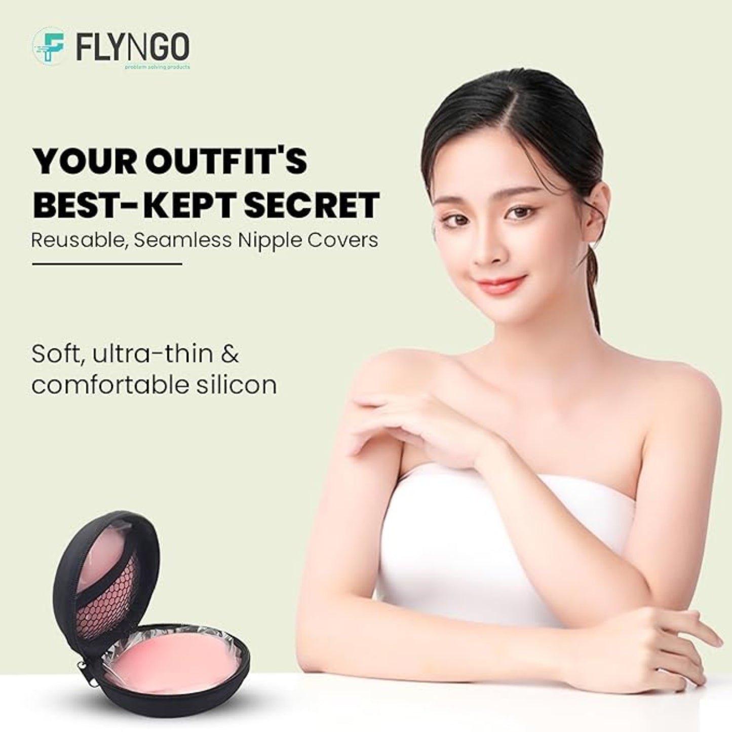 Breast Nipple Covers for Women – Invisible Reusable Pasties - Grandsell