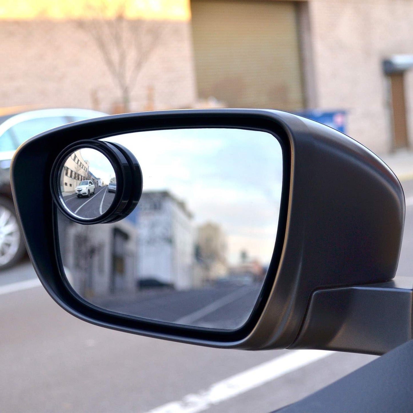 Car Blind Spot Side Mirror Round Hd Glass Blindspot Mirror Convex Rear View - Grandsell