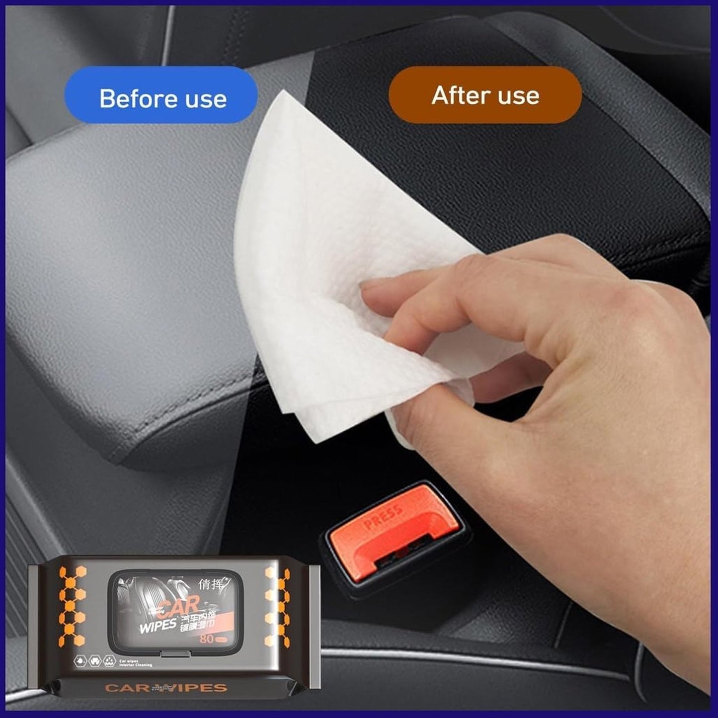 Car Dashboard Scratch Remover Tissue (80 Pcs Set) - Grandsell