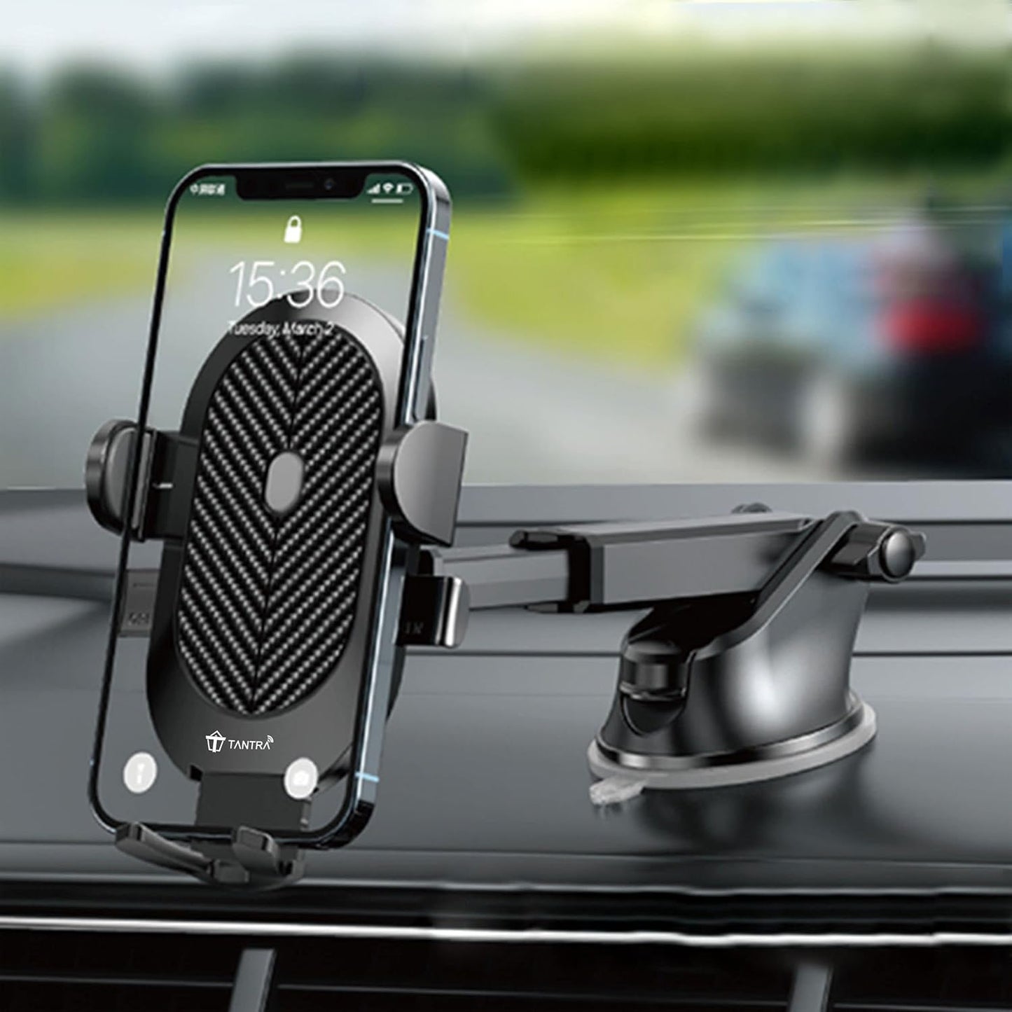 Car Mount Phone Holder – Universal Dashboard & Windshield Mobile Stand - Grandsell