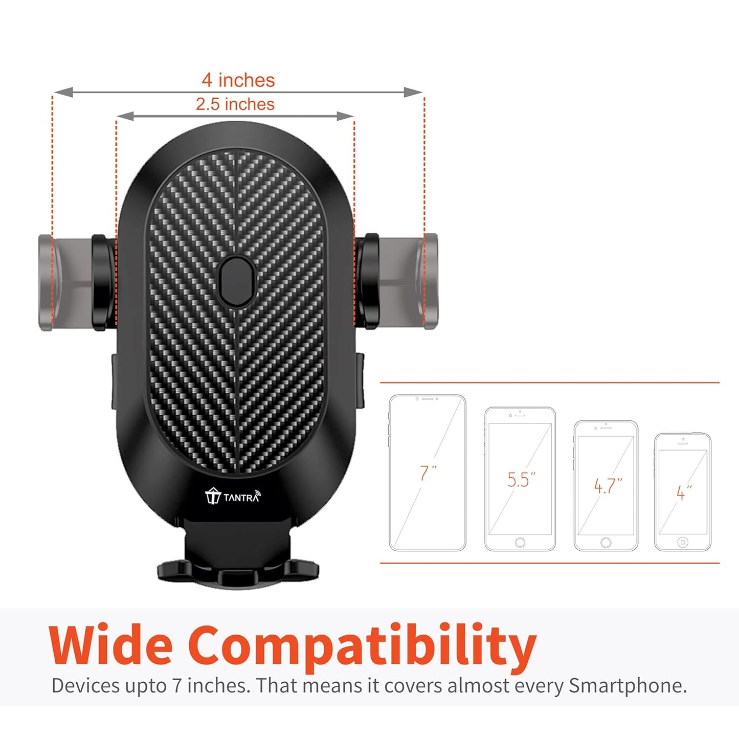 Car Mount Phone Holder – Universal Dashboard & Windshield Mobile Stand - Grandsell