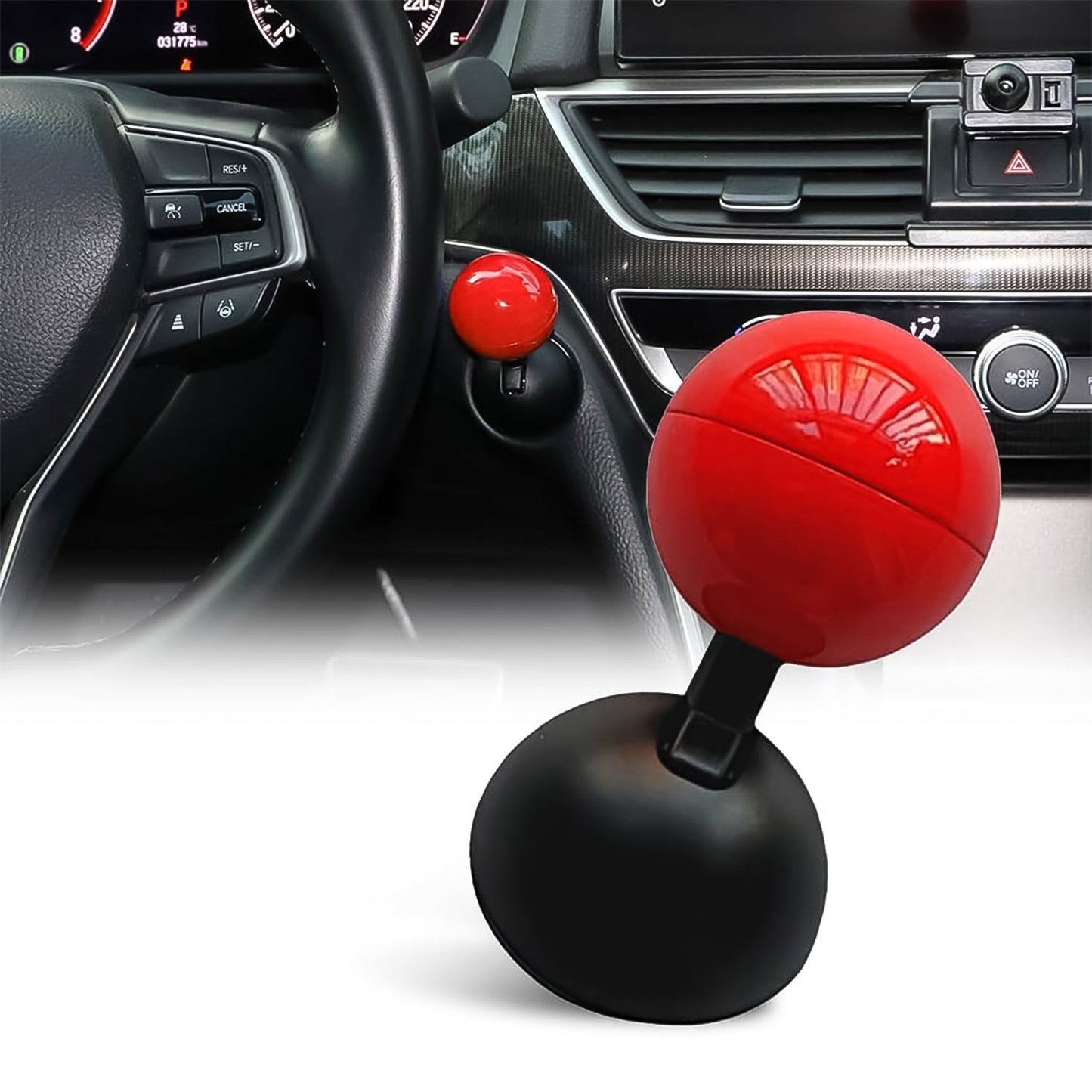 Car Push Start Button Rocker Cover Ball Design (1 Pc) - Grandsell