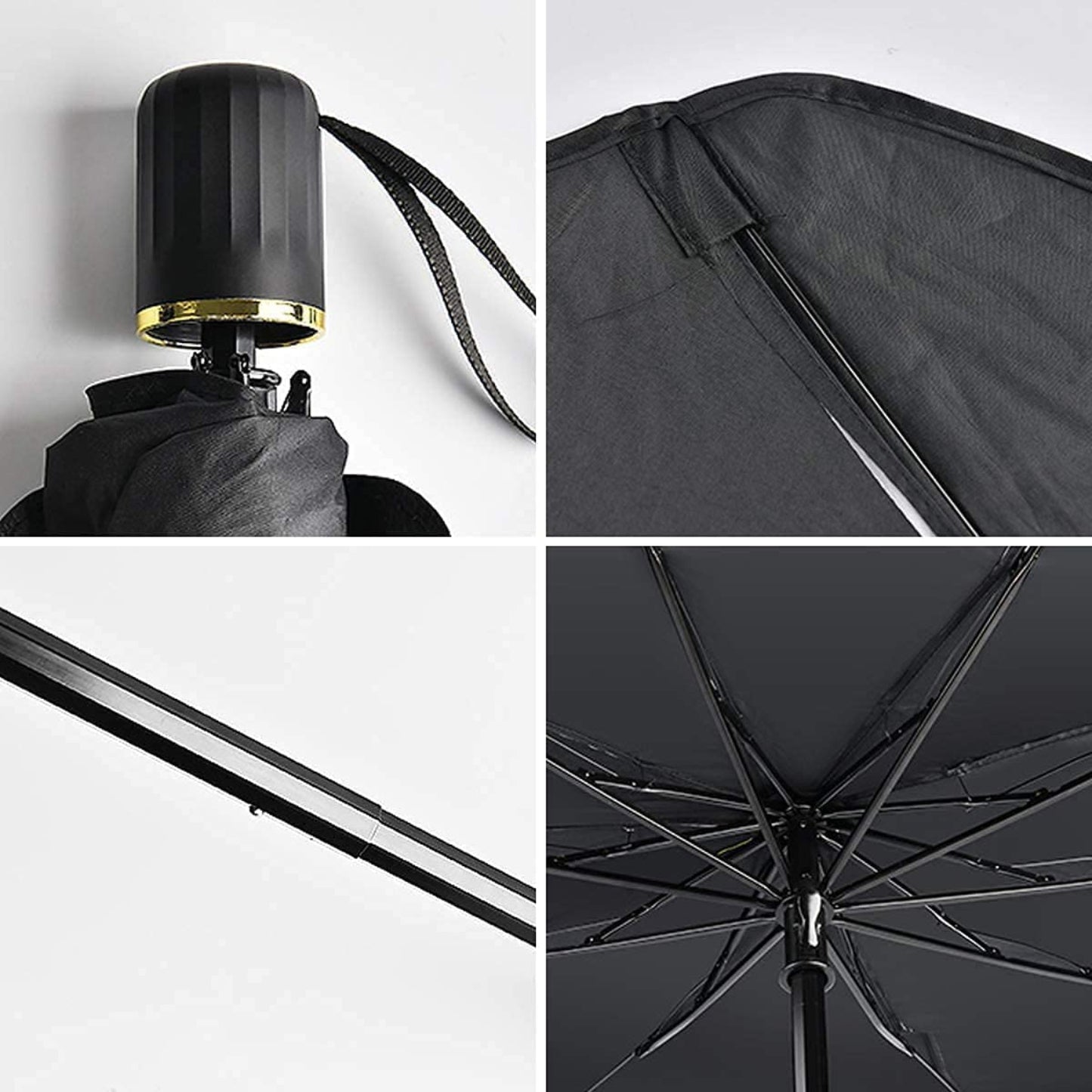 Car Sun Shade for Windshield – Foldable Sun Umbrella for UV & Heat Protection - Grandsell